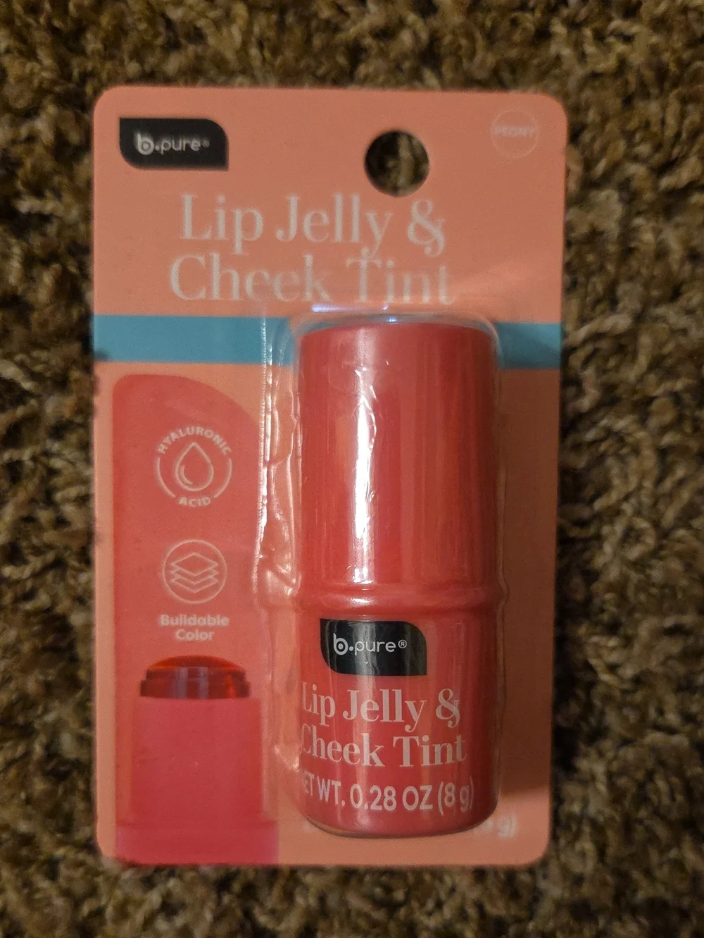 b.pure Lip Jelly & Cheek Tint — Peony Pink